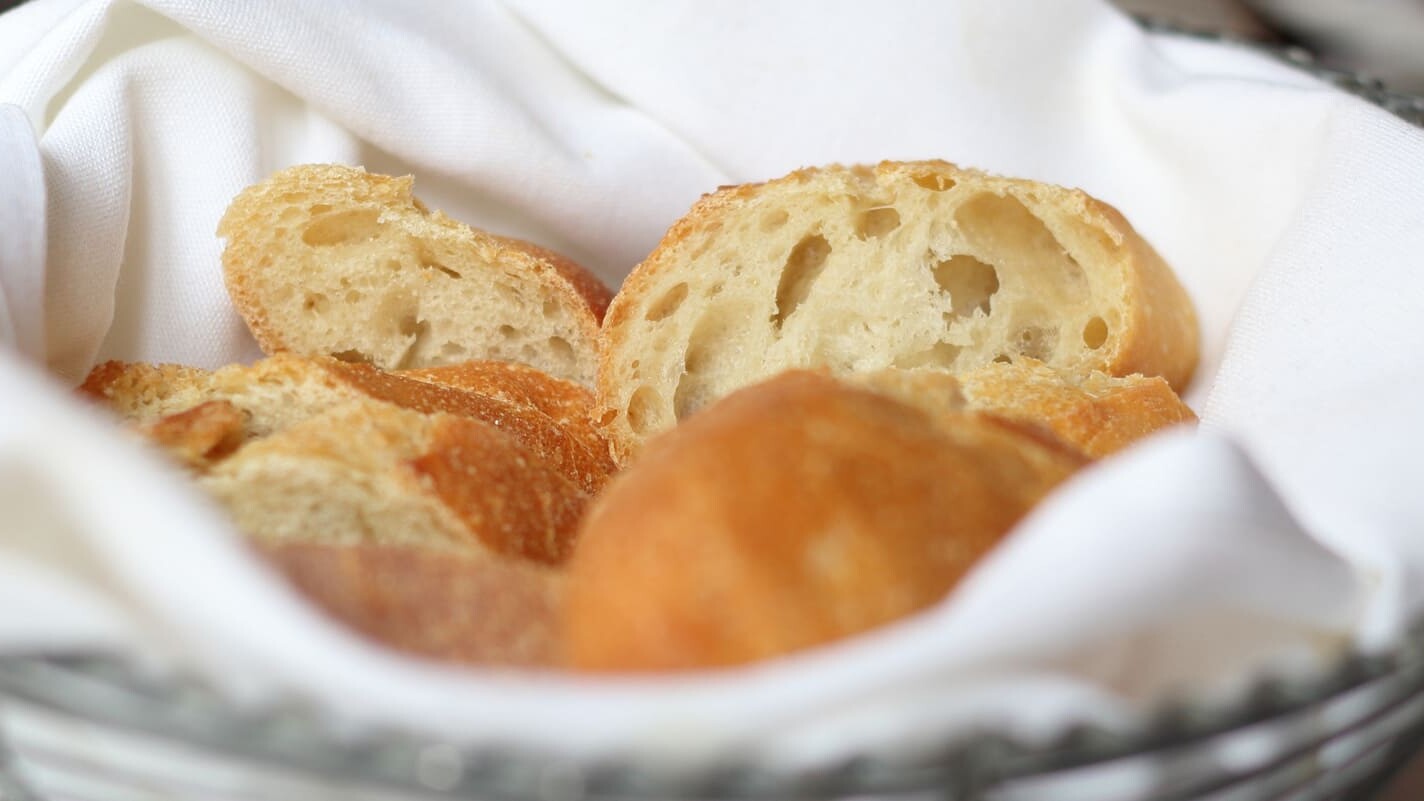 Panière avec du pain